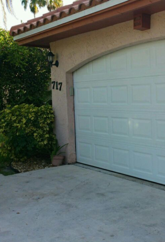 White Garage Door Installation Magna