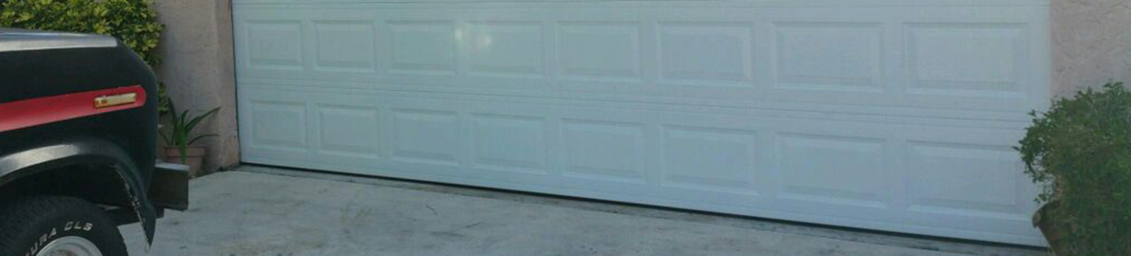 White Garage Door Installation Magna
